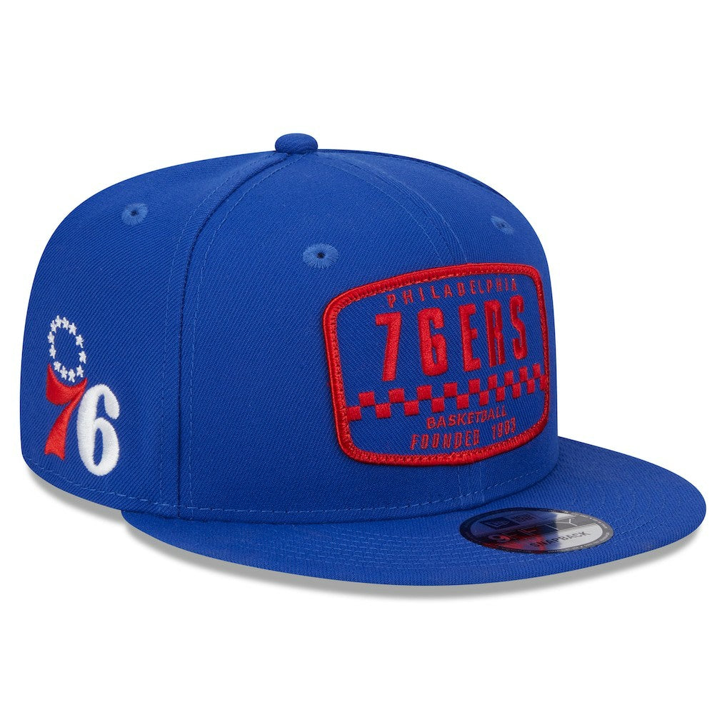 New Era Philadelphia 76ers Rally Drive Finish Line Patch 9FIFTY Snapback Hat
