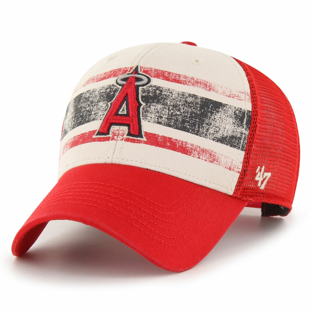 Cream/Red Los Angeles Angels '47 Breakout MVP Trucker Adjustable Hat
