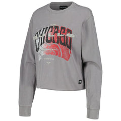Chicago Bulls The Wild Collective Women's Band Cropped Long Sleeve T-Shirt sale