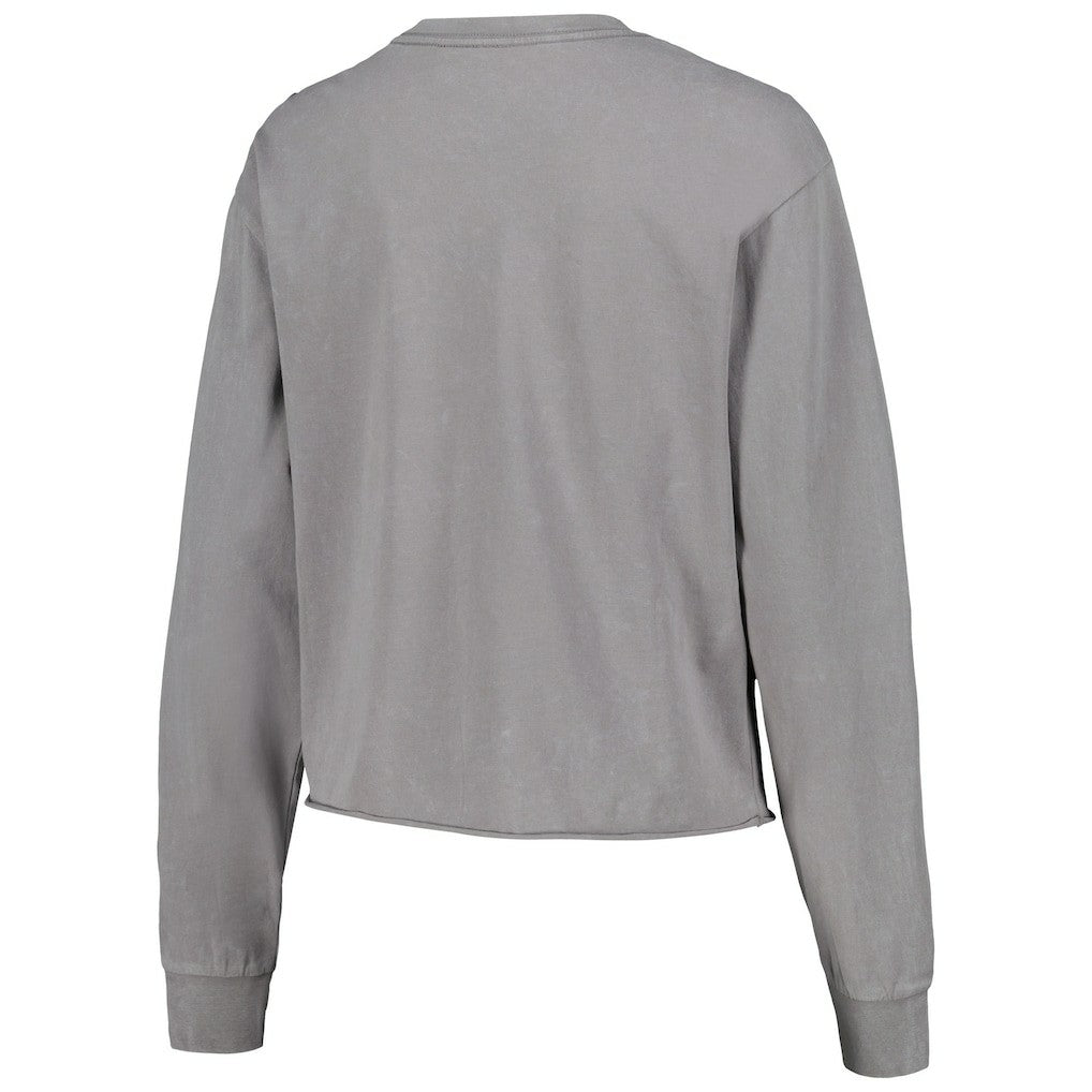 Chicago Bulls The Wild Collective Women's Band Cropped Long Sleeve T-Shirt sale