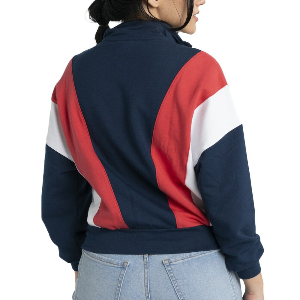 Navy Boston Red Sox Lusso Women's Malia Quarter-Zip Sweatshirt
