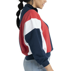 Navy Boston Red Sox Lusso Women's Malia Quarter-Zip Sweatshirt