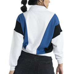 White New York Yankees Lusso Women's Malia Quarter-Zip Sweatshirt