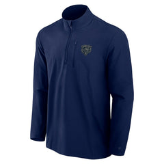 Front Office Micro Tonal Quarter-Zip Pullover - Chicago Bears Pullover
