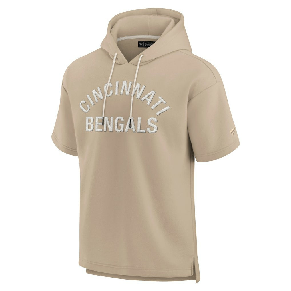 Unisex Elements Super Soft Fleece Short Sleeve Pullover Hoodie - Cincinnati Bengals Hoodies