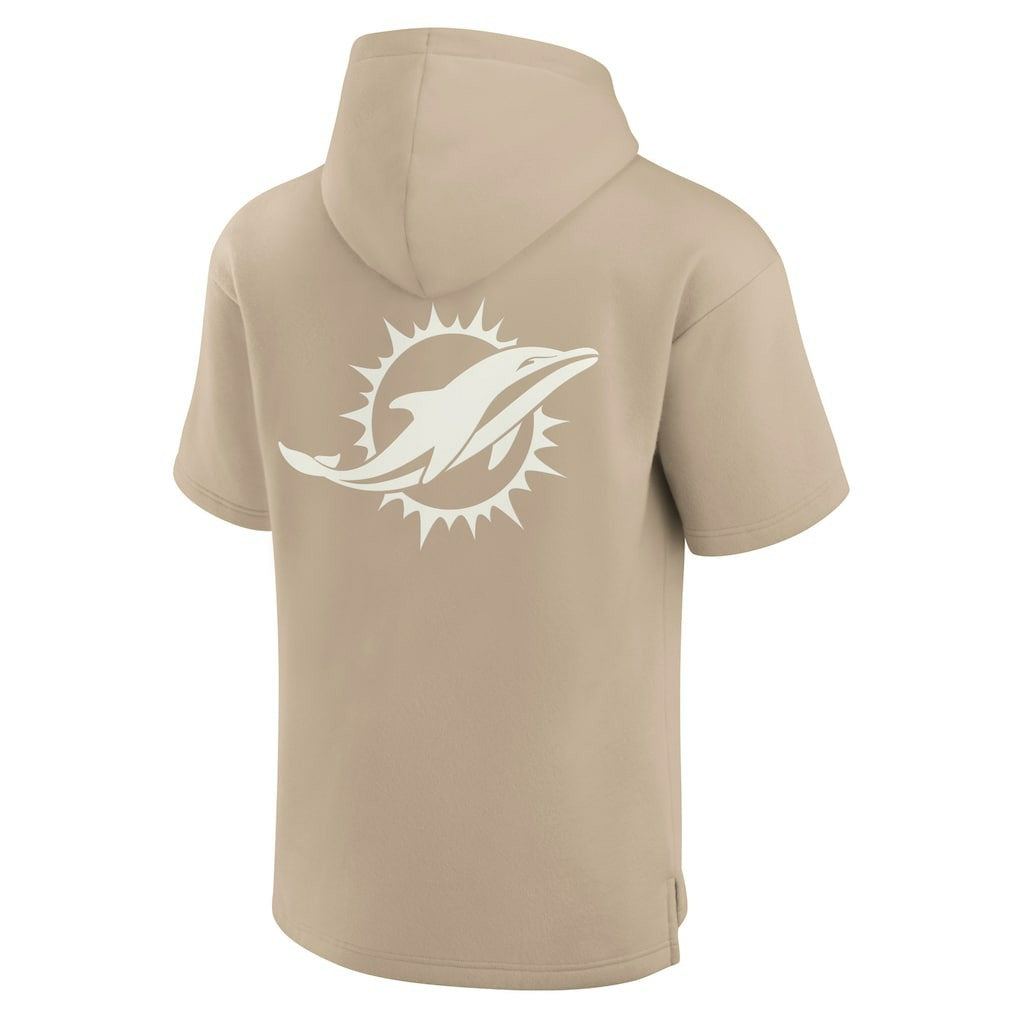 Unisex Elements Super Soft Fleece Short Sleeve Pullover Hoodie - Miami Dolphins Hoodies