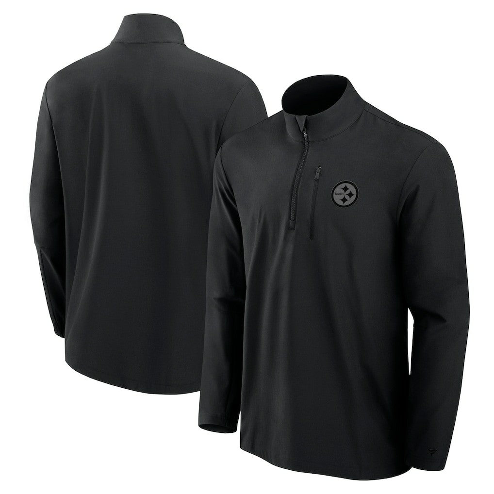 Front Office Micro Tonal Quarter-Zip Pullover - Pittsburgh Steelers Pullover