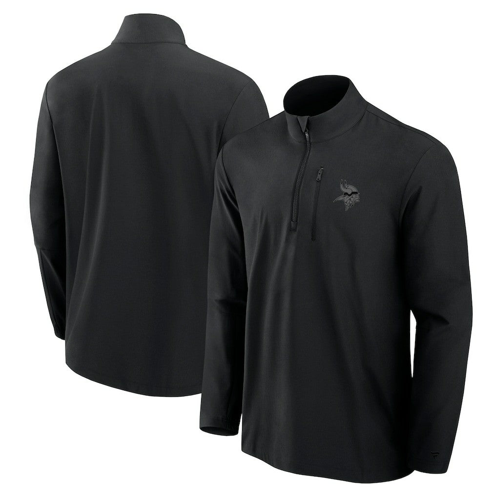 Front Office Micro Tonal Quarter-Zip Pullover - Minnesota Vikings Pullover
