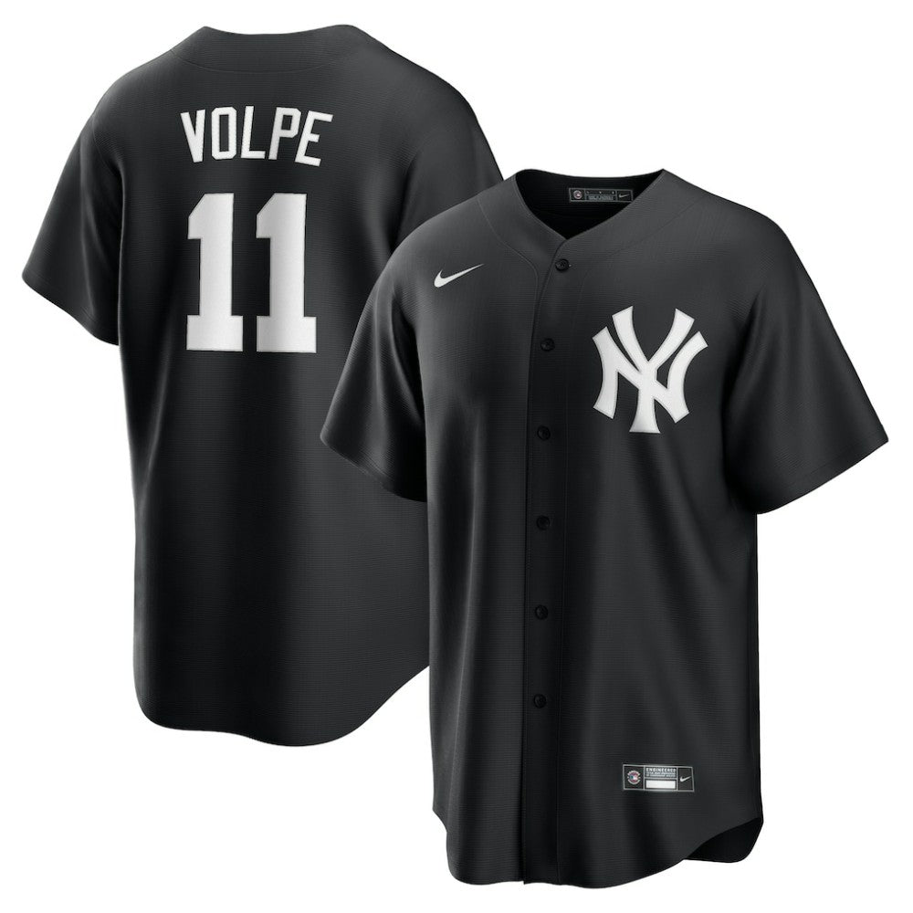 Black Anthony Volpe New York Yankees Nike Fashion Replica Player Jersey