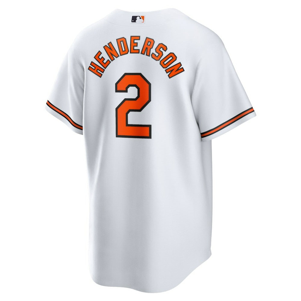 White Gunnar Henderson Baltimore Orioles Nike Home Replica Player Jersey
