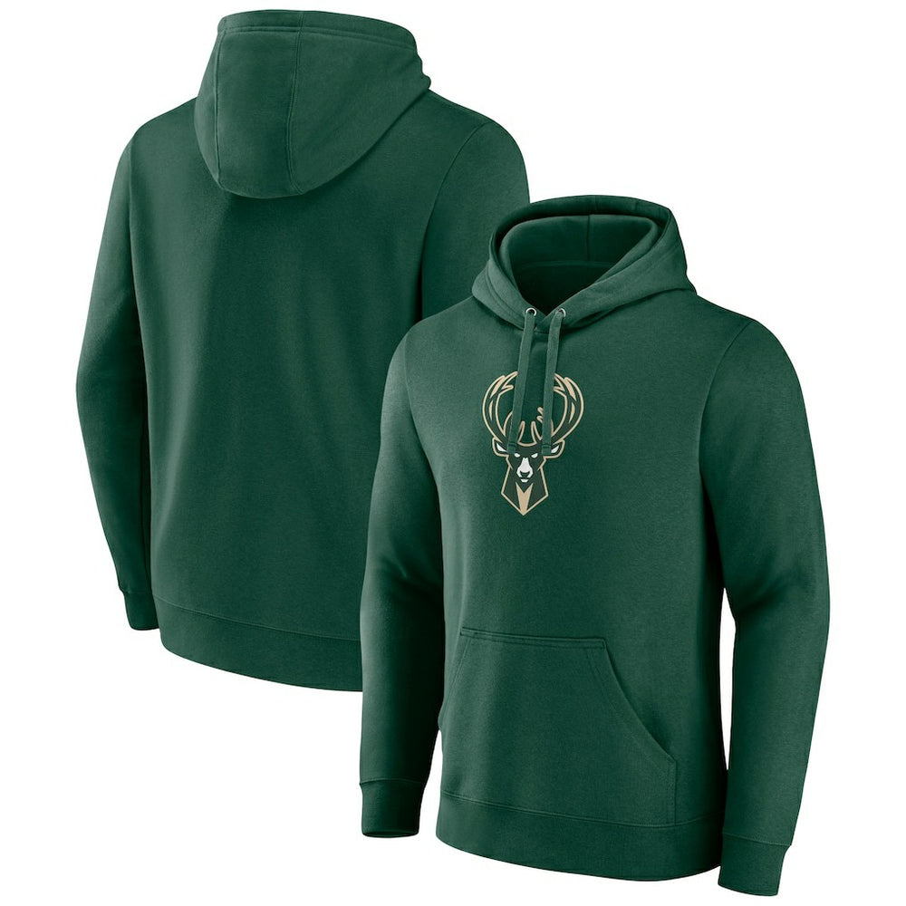 Fanatics Milwaukee Bucks Primary Logo Pullover Hoodie