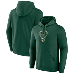 Fanatics Milwaukee Bucks Primary Logo Pullover Hoodie