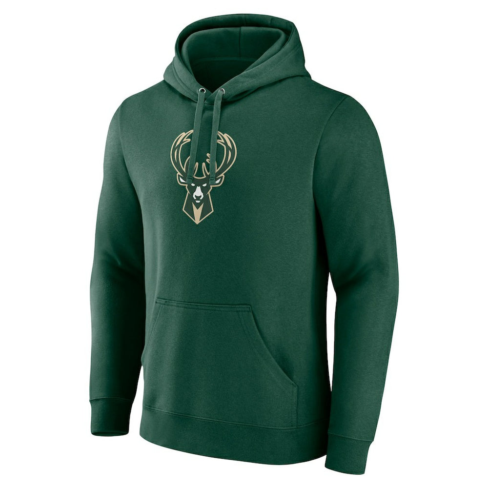 Fanatics Milwaukee Bucks Primary Logo Pullover Hoodie