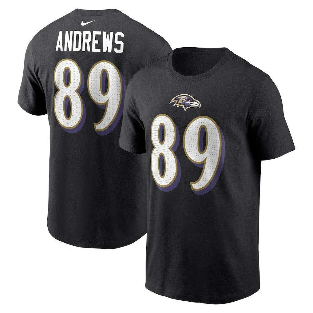 Mark Andrews  Player Name & Number T-Shirt - Baltimore Ravens T-shirts