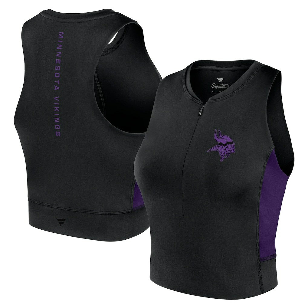 Women's Studio Fitted Gym Tank Top - Minnesota Vikings Tops