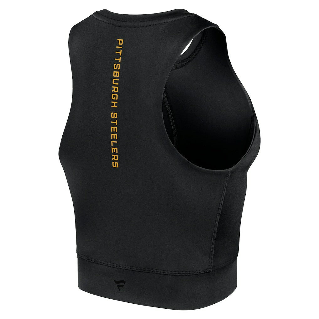Women's Studio Fitted Gym Tank Top - Pittsburgh Steelers Tops