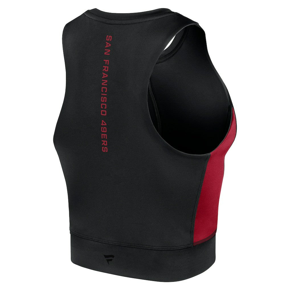 Women's Studio Fitted Gym Tank Top - San Francisco 49ers Tops