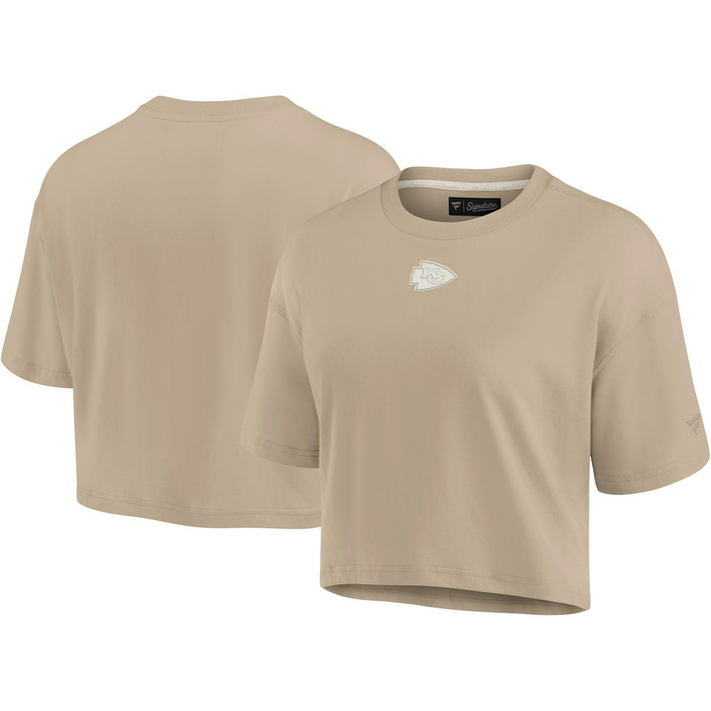 Women's Elements Super Soft Boxy Cropped T-Shirt - Kansas City Chiefs T-shirts