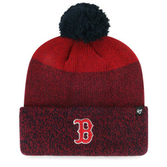 Red Boston Red Sox '47 Darkfreeze Cuffed Knit Hat with Pom