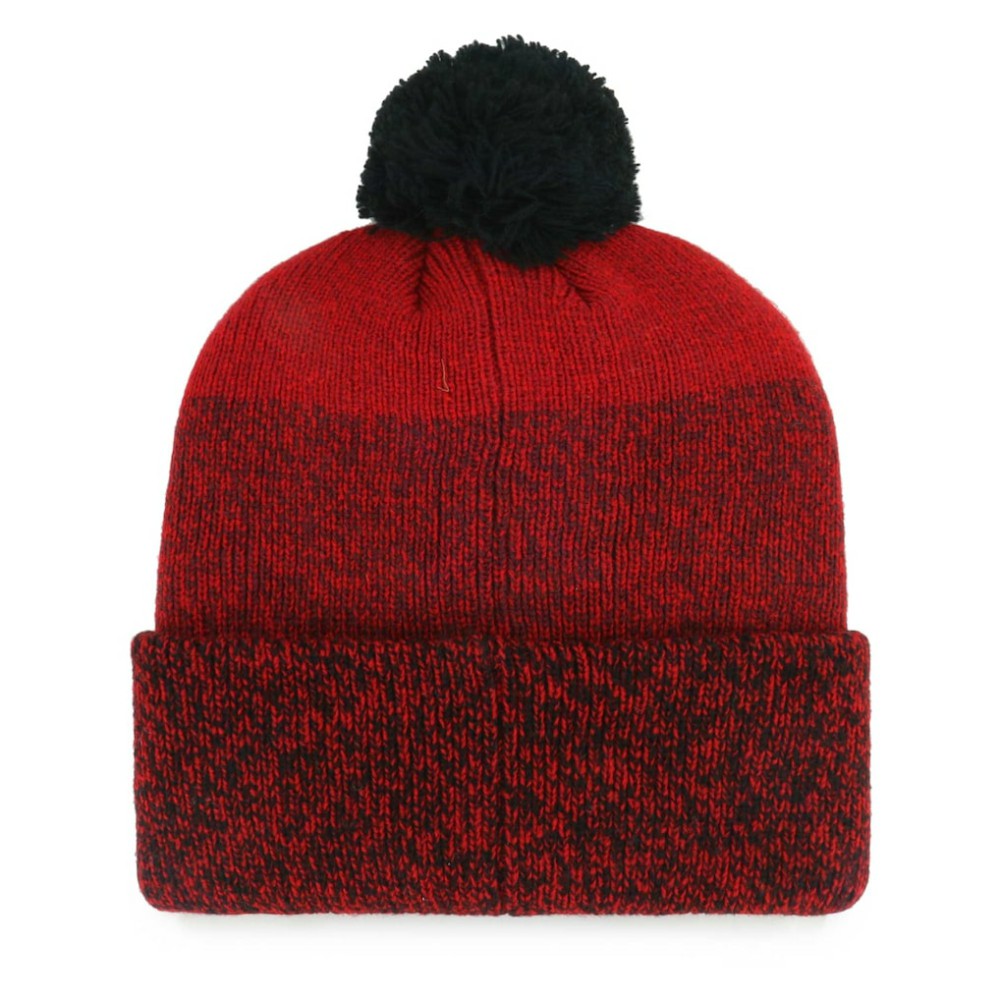 Red Washington Nationals '47 Darkfreeze Cuffed Knit Hat with Pom