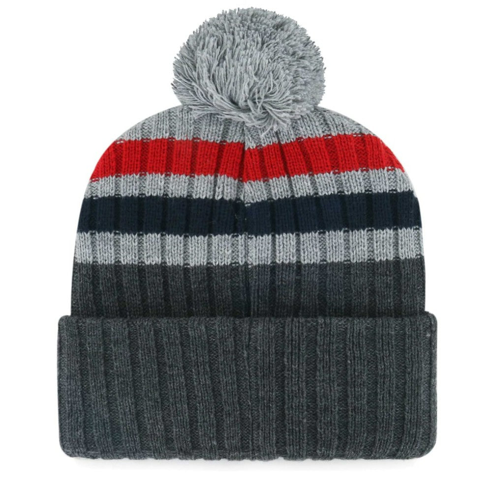 Gray Boston Red Sox '47 Stack Cuffed Knit Hat with Pom