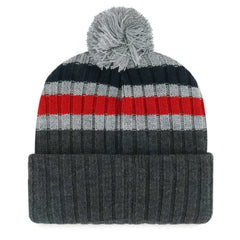 Gray Washington Nationals '47 Stack Cuffed Knit Hat with Pom