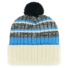 Natural Miami Marlins '47 Tavern Cuffed Knit Hat with Pom