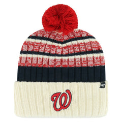 Natural Washington Nationals '47 Tavern Cuffed Knit Hat with Pom