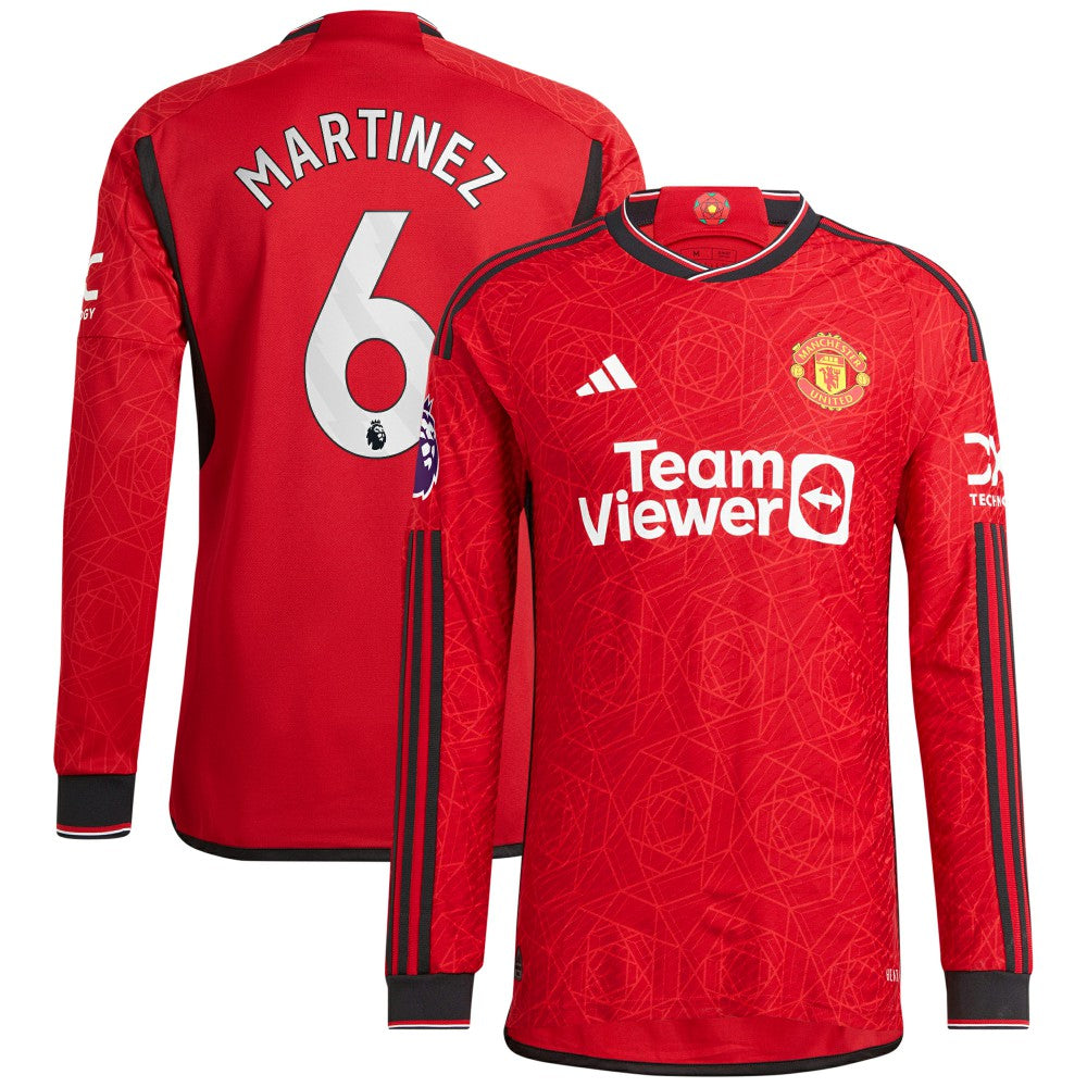 Lisandro Martínez Manchester United 2023/24 Home Long Sleeve Player Jersey