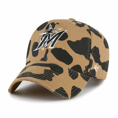 Brown Miami Marlins '47 Women's Rosette Clean Up Adjustable Hat