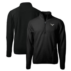 Cutter & Buck Gridiron Classics Big & Tall Cascade Eco Sherpa Fleece Quarter-Zip Pullover Jacket - Philadelphia Eagles Pullover