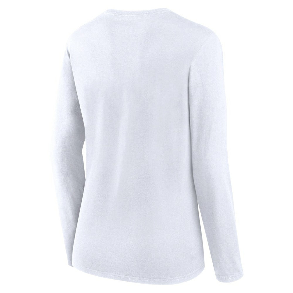 White St. Louis Cardinals Fanatics Women's Lightweight Fitted Long Sleeve T-Shirt