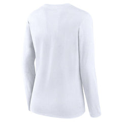White St. Louis Cardinals Fanatics Women's Lightweight Fitted Long Sleeve T-Shirt