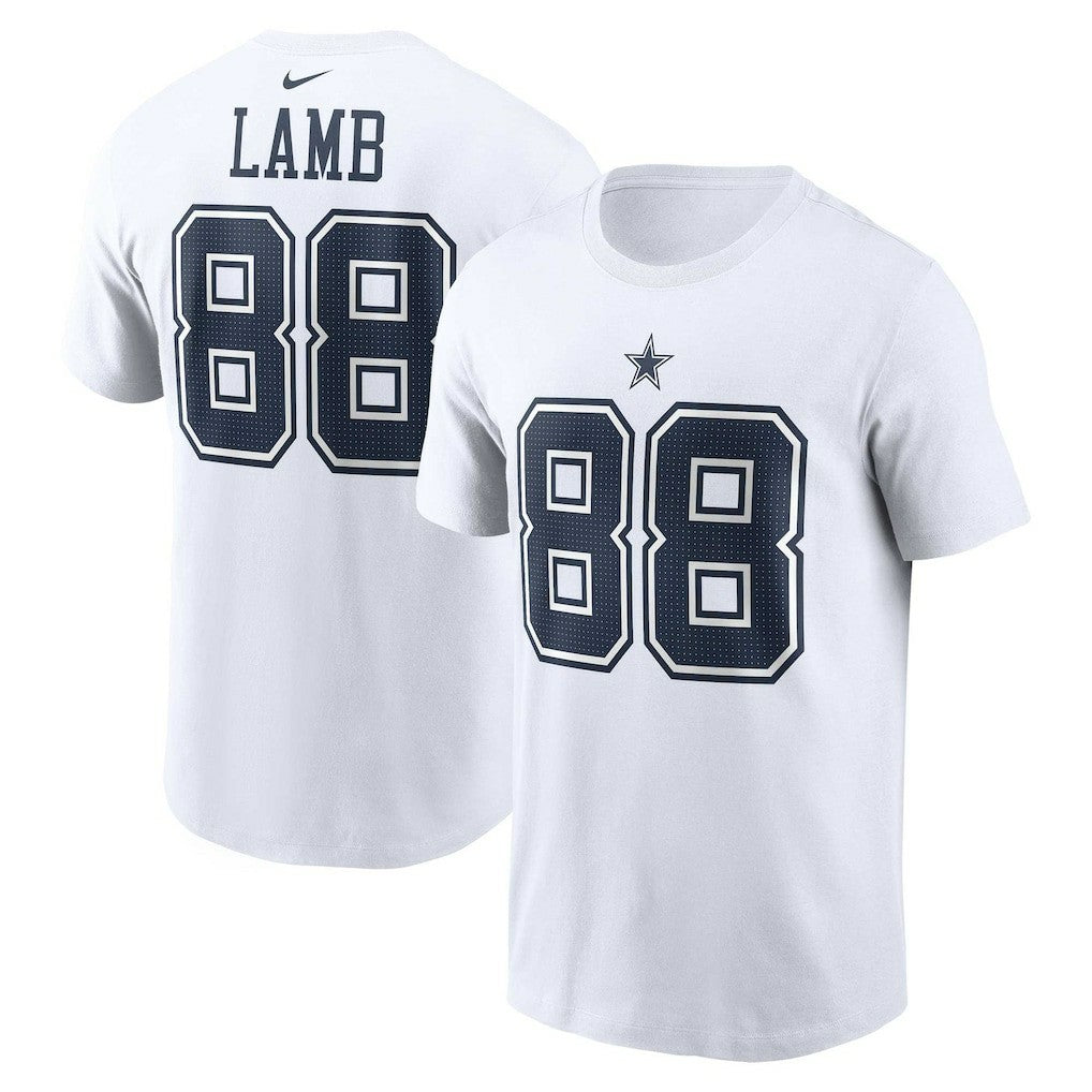 CeeDee Lamb  Player Name & Number T-Shirt - Dallas Cowboys T-shirts
