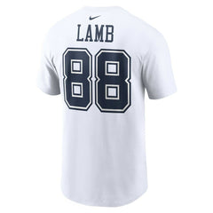 CeeDee Lamb  Player Name & Number T-Shirt - Dallas Cowboys T-shirts