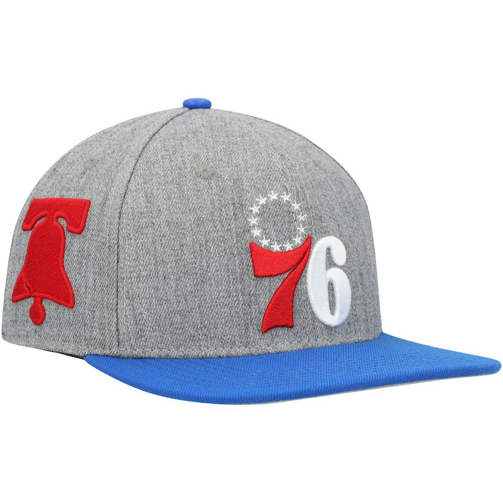 Philadelphia 76ers Pro Standard Classic Logo Two-Tone Snapback Hat