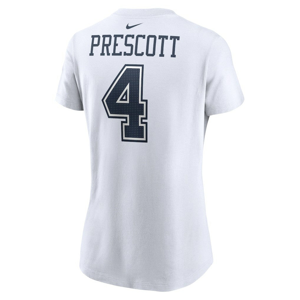Dak Prescott  Women's Player Name & Number T-Shirt - Dallas Cowboys T-shirts