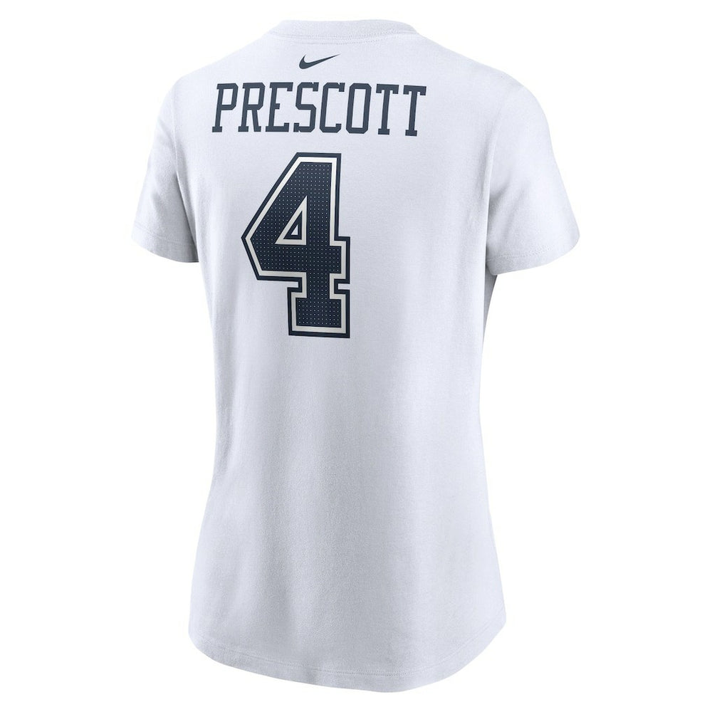 Dak Prescott  Women's Player Name & Number T-Shirt - Dallas Cowboys T-shirts