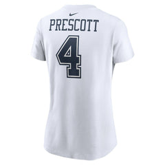 Dak Prescott  Women's Player Name & Number T-Shirt - Dallas Cowboys T-shirts