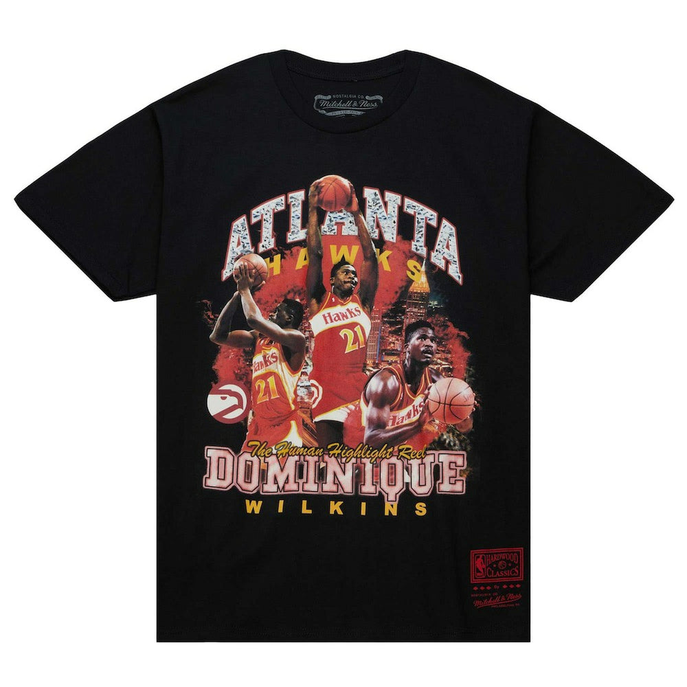 Mitchell & Ness Dominique Wilkins Atlanta Hawks Hardwood Classics Bling Concert Player T-Shirt