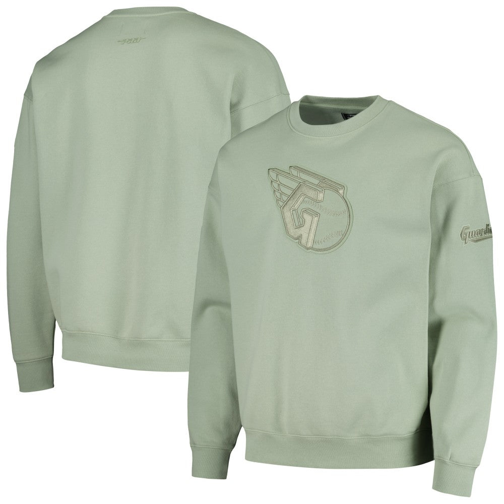 Green Cleveland Guardians Pro Standard Neutral Drop Shoulder Pullover Sweatshirt