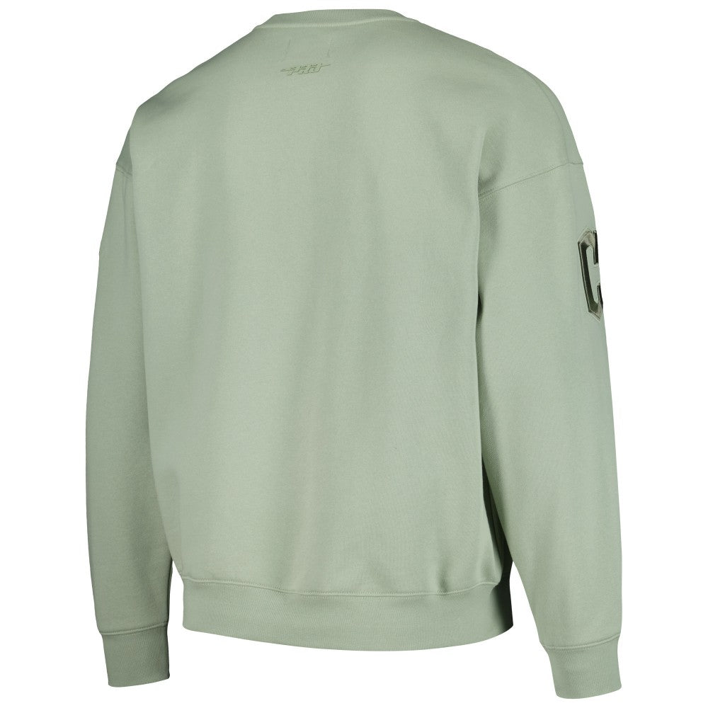 Green Cleveland Guardians Pro Standard Neutral Drop Shoulder Pullover Sweatshirt