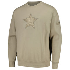 Pewter Houston Astros Pro Standard Neutral Drop Shoulder Pullover Sweatshirt