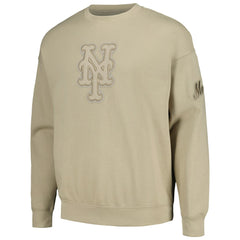 Pewter New York Mets Pro Standard Neutral Drop Shoulder Pullover Sweatshirt