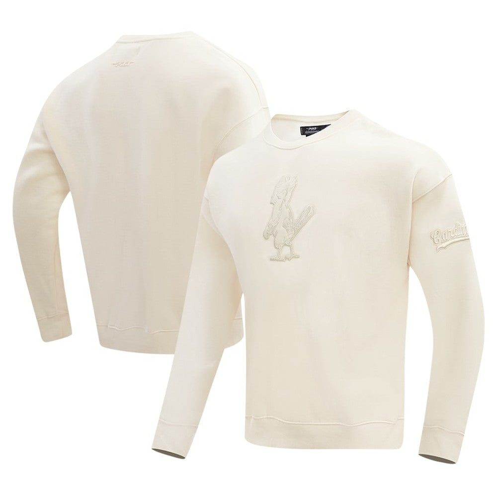 Cream St. Louis Cardinals Pro Standard Neutral Drop Shoulder Pullover Sweatshirt