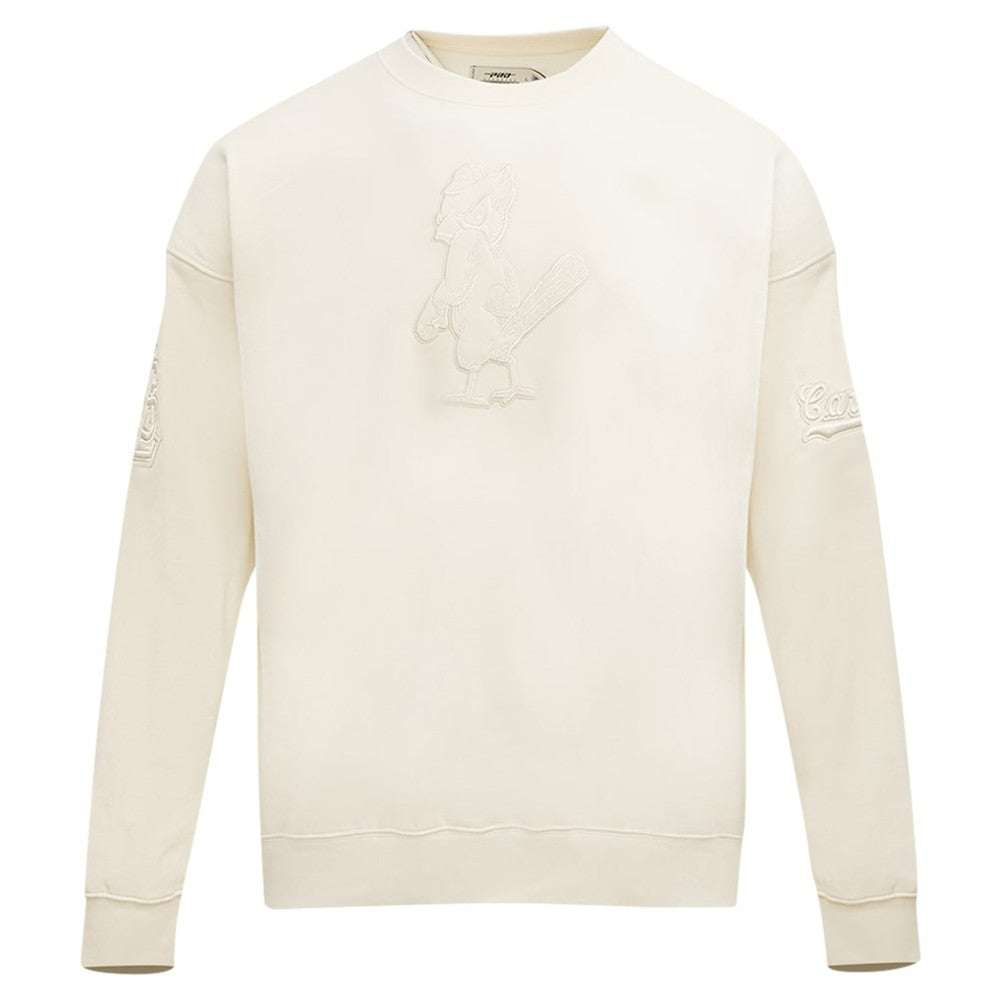 Cream St. Louis Cardinals Pro Standard Neutral Drop Shoulder Pullover Sweatshirt