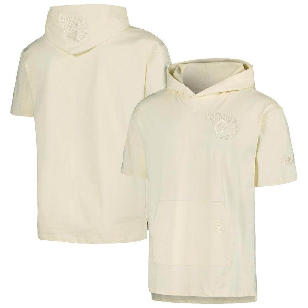 Cream Cleveland Guardians Pro Standard Neutral Hoodie T-Shirt