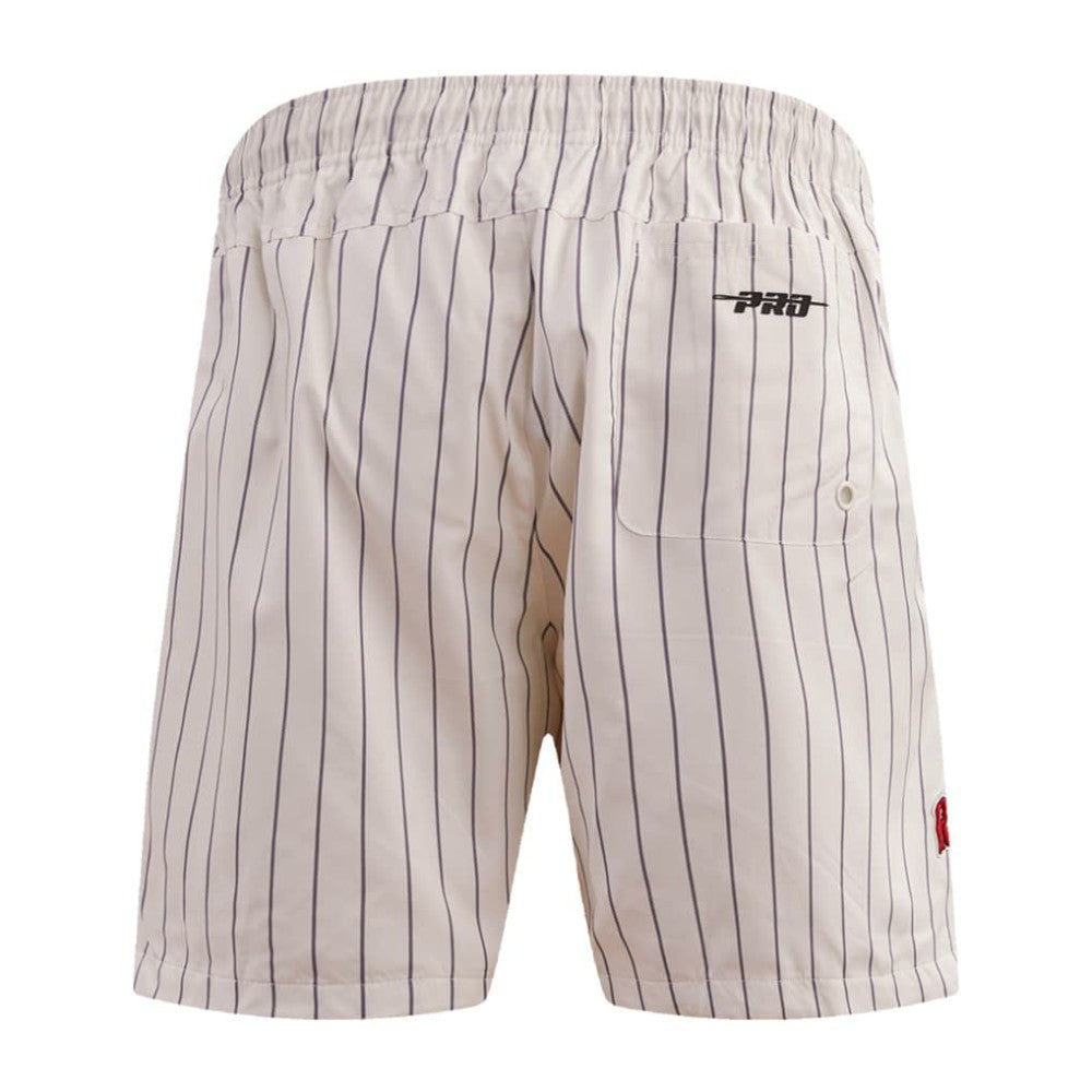 Cream Boston Red Sox Pro Standard Pinstripe Retro Classic Woven Shorts