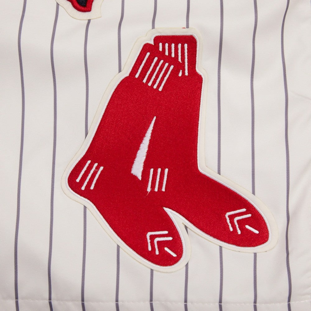 Cream Boston Red Sox Pro Standard Pinstripe Retro Classic Woven Shorts