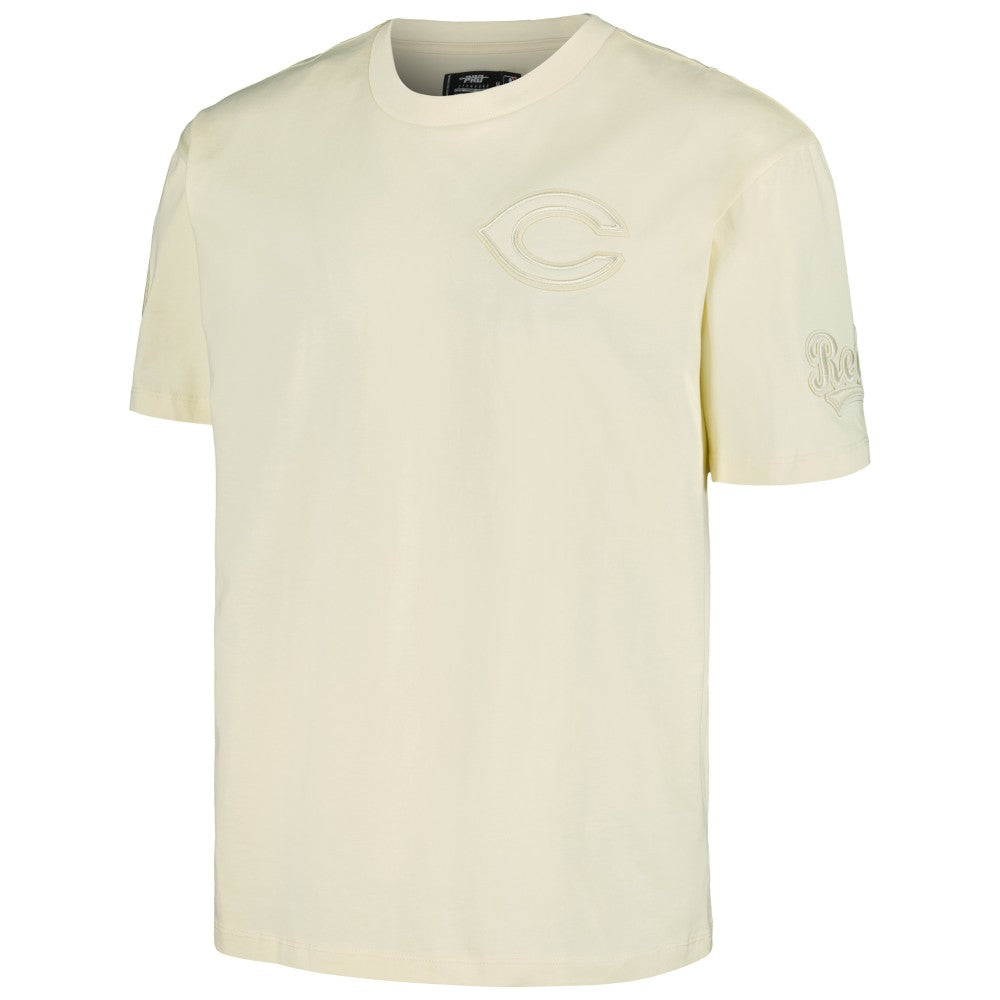 Cream Cincinnati Reds Pro Standard Oversized Neutral CJ Dropped Shoulders T-Shirt